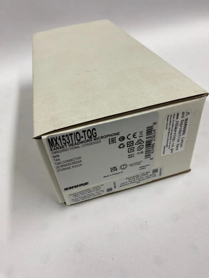 Микрофон Shure MX153T/O Omnidirectional Earset Microphone — фото лота 1