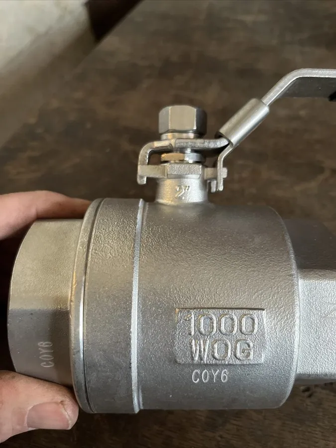 Клапан 2" SVF AAR E079023 316 STAINLESS CF8M FULL PORT BALL VALVE 1000WOG