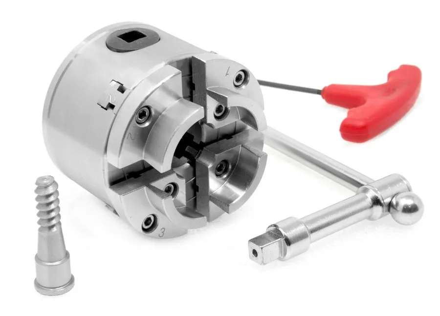 Режущий инструмент WEN LA4275 2.75" 4-Jaw Self-Centering Keyed Lathe Chuck Set w
