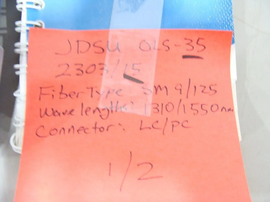 Тестер JDSU VIAVI OLS-35 2303/15 SM 9/125 1310/1550nm LC/PC Fiber Optic Laser So
