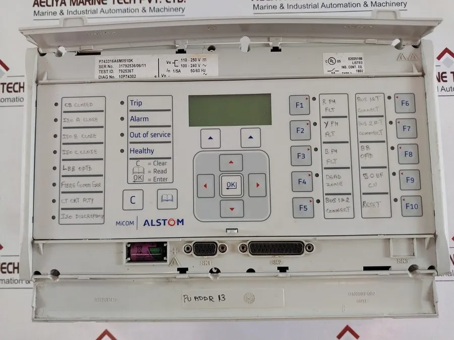 Реле защиты Alstom micom p743 generator protection numerical relay p743316a6m051