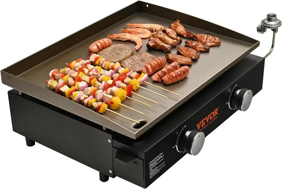Гриль 22.4-Inch Heavy-Duty Manual Griddle Portable Gas Grill — фото лота 2