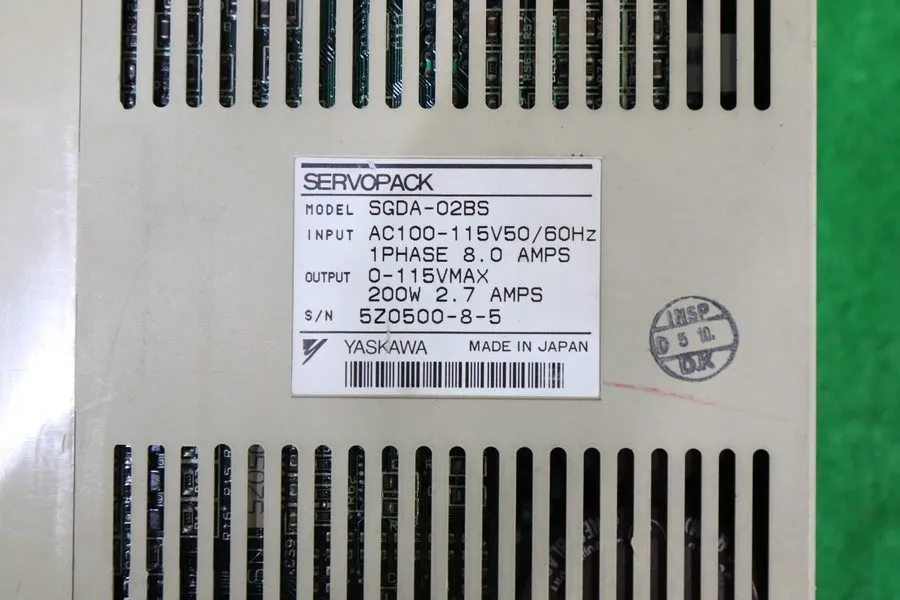 Сервопривод Yaskawa (SERVOPACK) Servo Drive MODEL SGDA-02BS