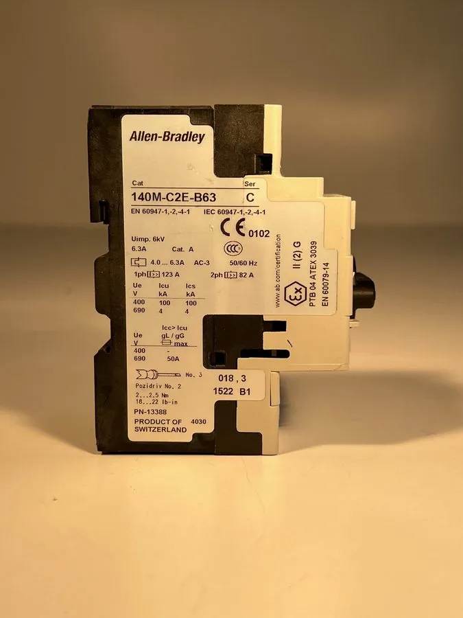 Автоматический выключатель Allen Bradley 4-6.3A 3 Pole Motor Protection Circuit 