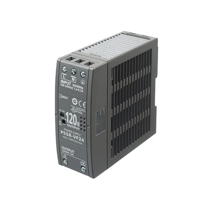 Блок питания IDEC PS5R-VF24 120W 24VDC 5A DIN Rail Power Supply Universal Input — фото лота 1