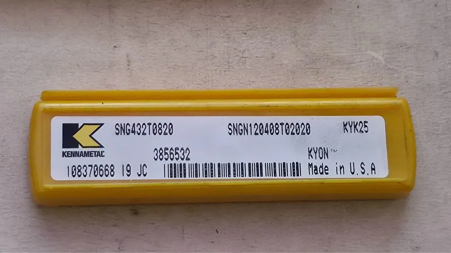 Режущий инструмент Kennametal KYK25 Ceramic Turning Insert SNG432T0820 / SNGN120