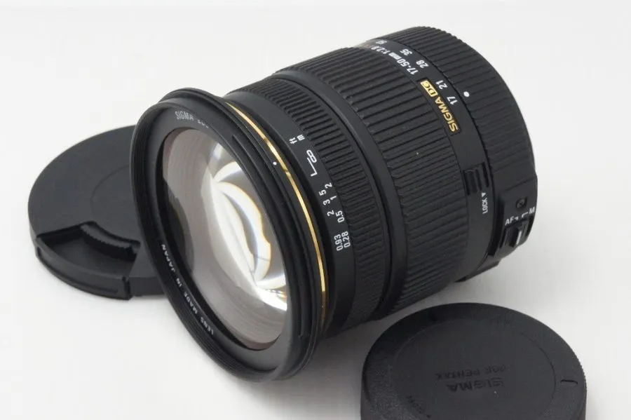 Объектив SIGMA 17-50mm F2.8 EX DC HSM Lens для PENTAX K Mount w/ Hood #260831z — фото лота 1