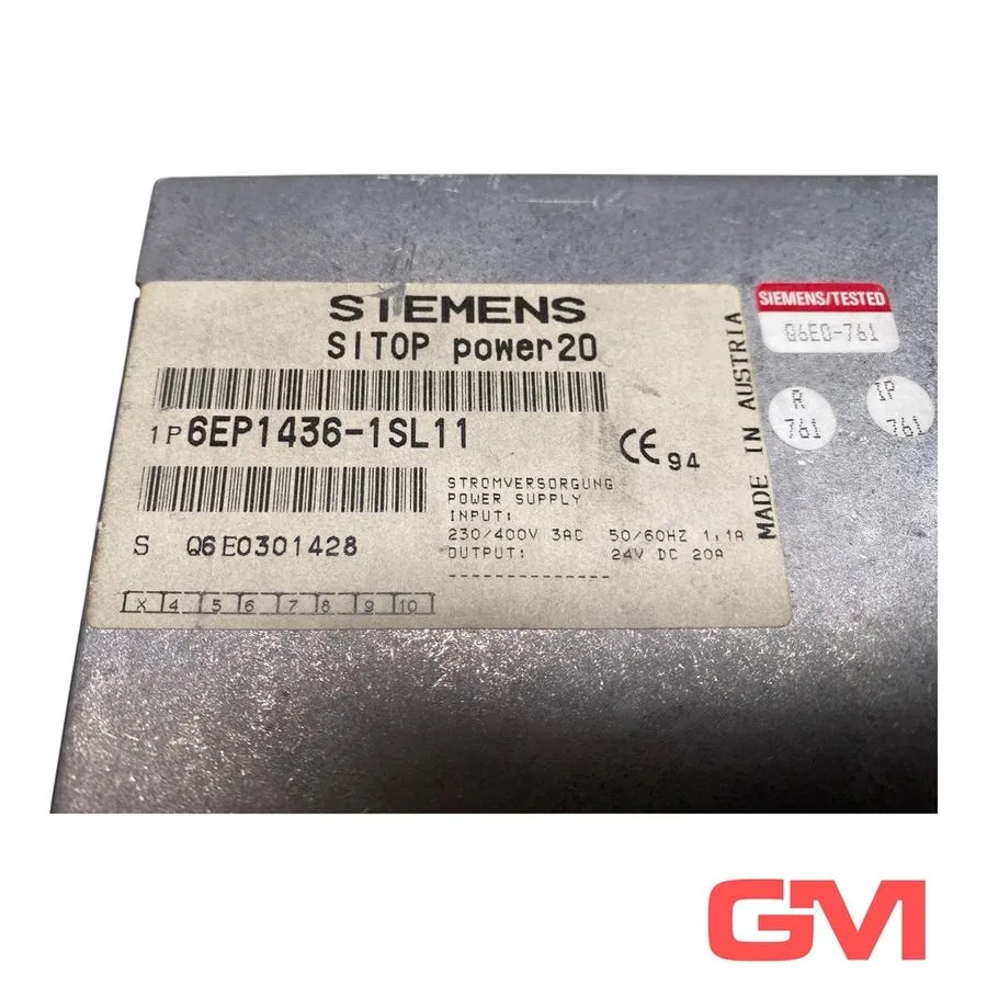 Блок питания Siemens Power Supply 6EP1436-1SL11 SITOP Power 20 E-Stand 4