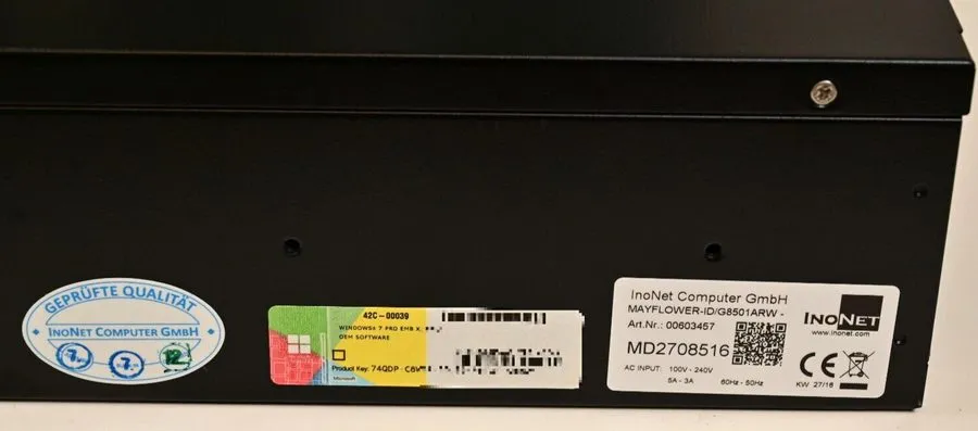 Промышленный компьютер Inonet 2U Industrial PC Mayflower-ID/G8501ARW Advantech A — фото лота 4