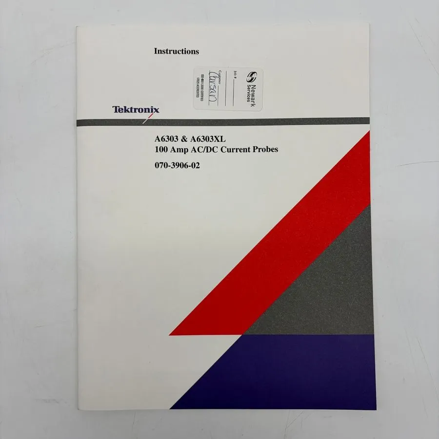 Пробник Tektronix A6303 100 Amp AC/DC Current Probe with Hard Case and Manual B0 — фото лота 1