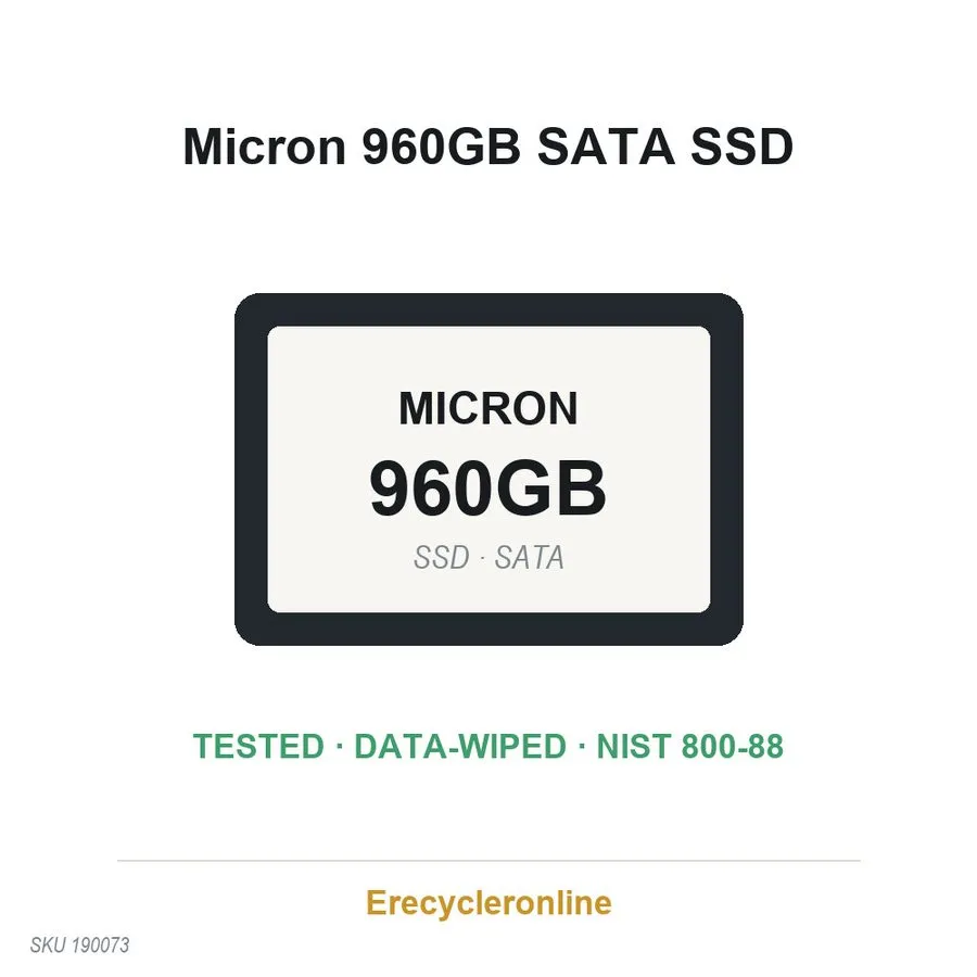 SSD-накопитель Micron 5100 MAX 960GB 2.5" SATA 6Gb/s SSD MTFDDAK960TCC Enterpris