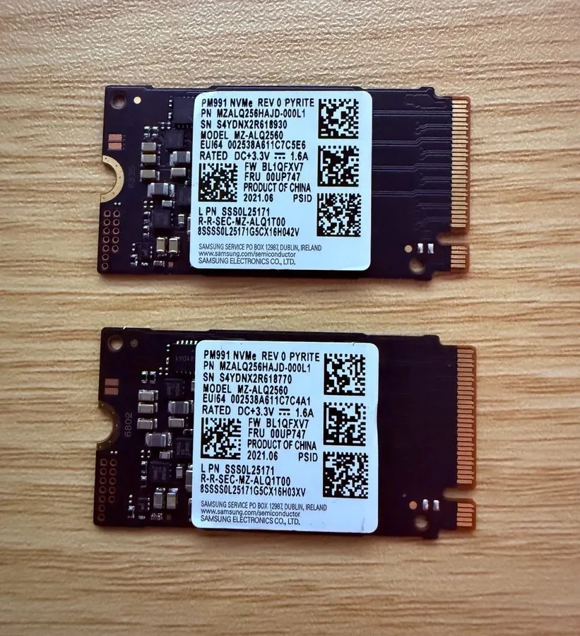 SSD-накопитель SAMSUNG PM991 256GB M.2 NVMe 2242 SSD MZALQ256HAJD-000L1