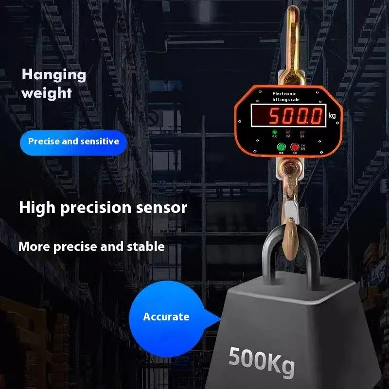Весы Mini Crane Scale 300KG/660LBS Industrial Hook Hanging Weight Digital LCD Di
