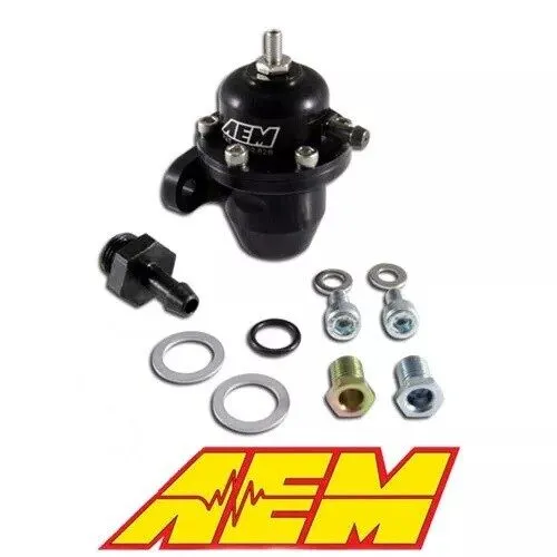 Трубопроводная арматура AEM 25-304BK Adjustable Fuel Pressure Regulator Black