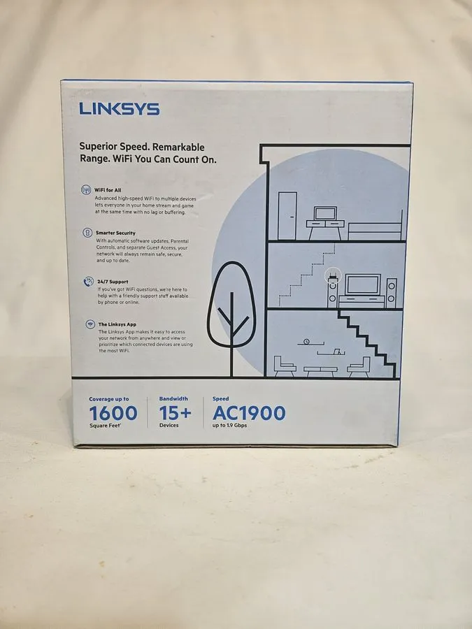 Маршрутизатор Linksys AC1900 Dual-Band Wifi 5 Router 1.9 Gbps EA7430 Factory