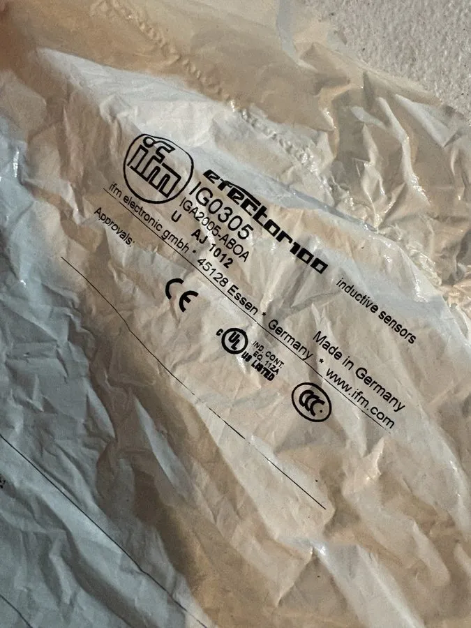 Датчик приближения IGA2005-ABOA IFM Efector Proximity Sensor, 20-250VAC/DC, 45-6 — фото лота 2