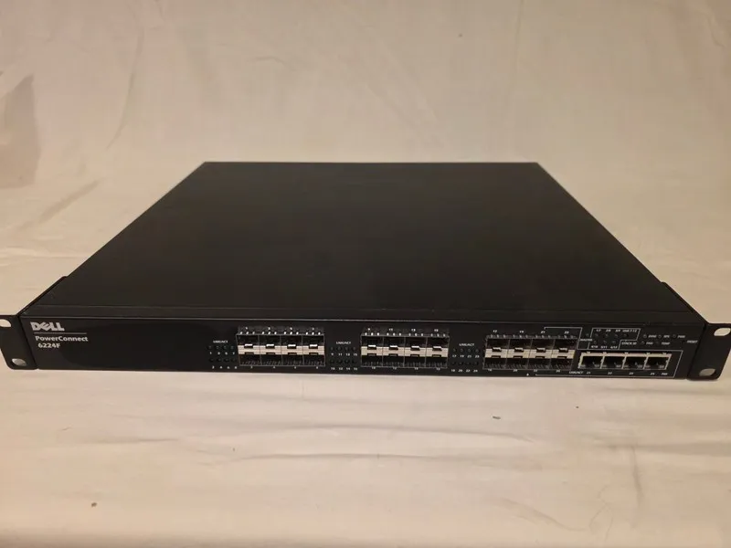 Коммутатор Dell PowerConnect 6224F 24-Ports 1G SFP 4 Combo Ports Network Switch — фото лота 1