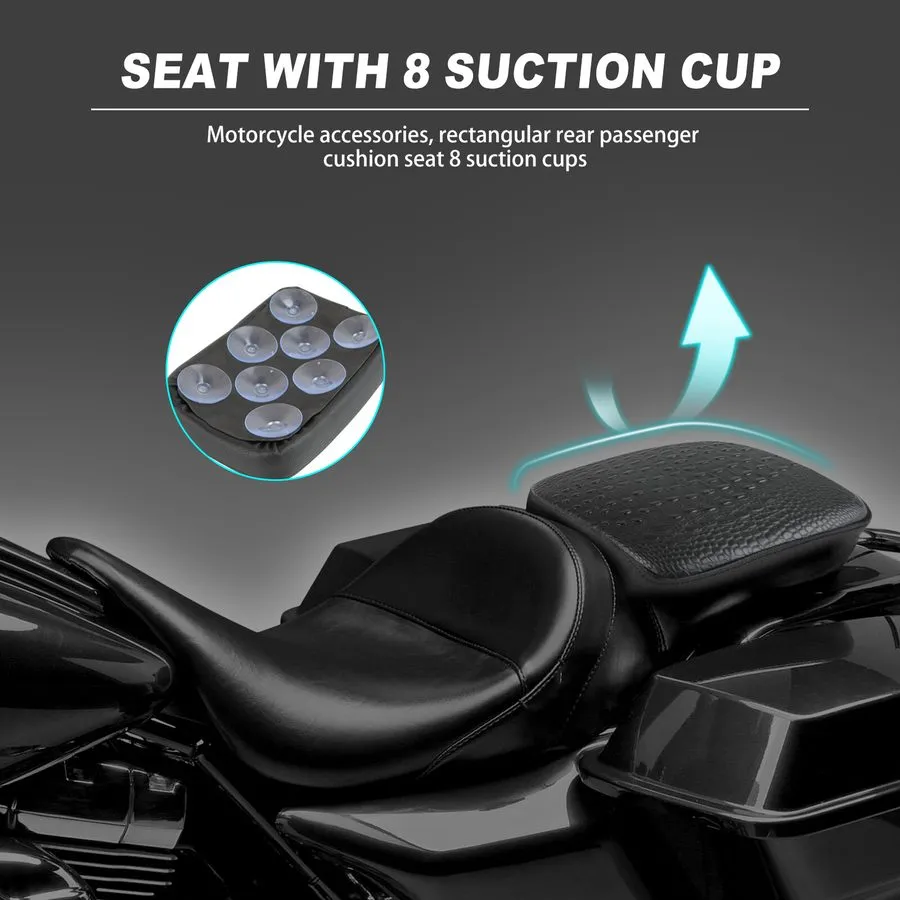 Вакуумная присоска для Honda VTX1300 VTX1800 PU Crocodile Passenger Seat Cushion — фото лота 2