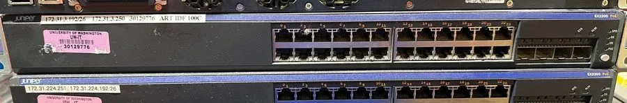 Коммутатор Juniper EX2200-24P-4G 24 Port POE Gigabit Managed Ethernet Switch