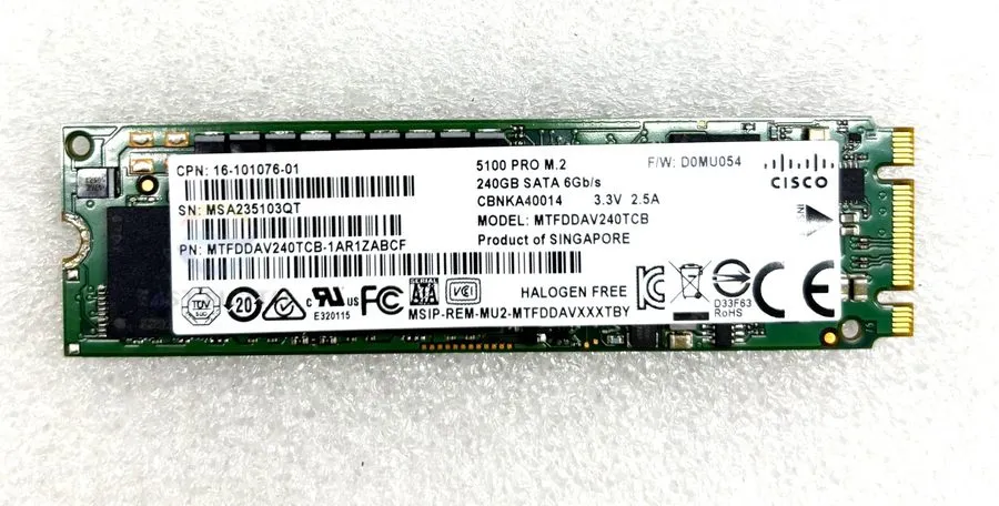Сервер Dell PowerEdge R740 BOSS 240GB M.2 SATA SSD 0CM88M Micron MTFDDAV240TCB