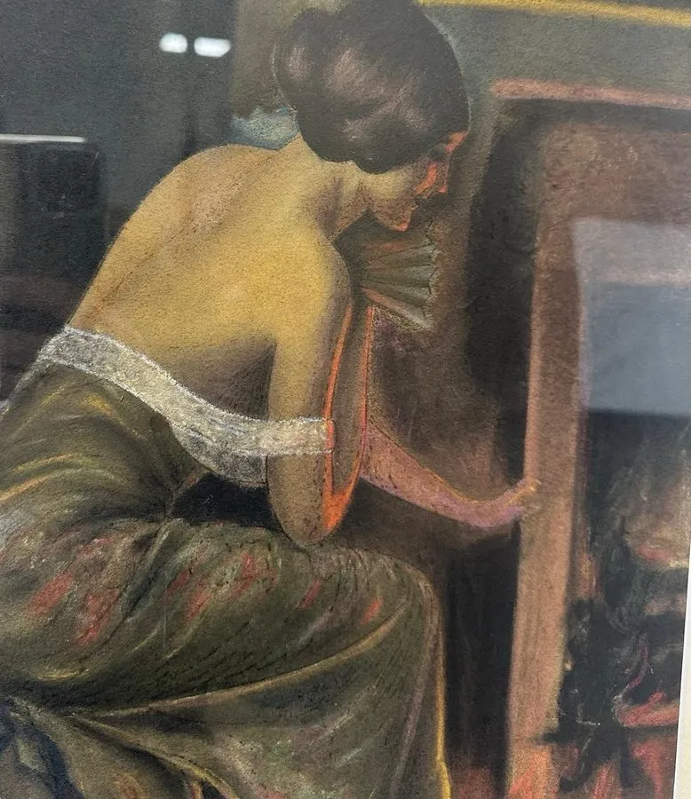 Лабораторный прибор Delphin Enjolras (1857-1945) : Lady Warming By The Fireside  — фото лота 1