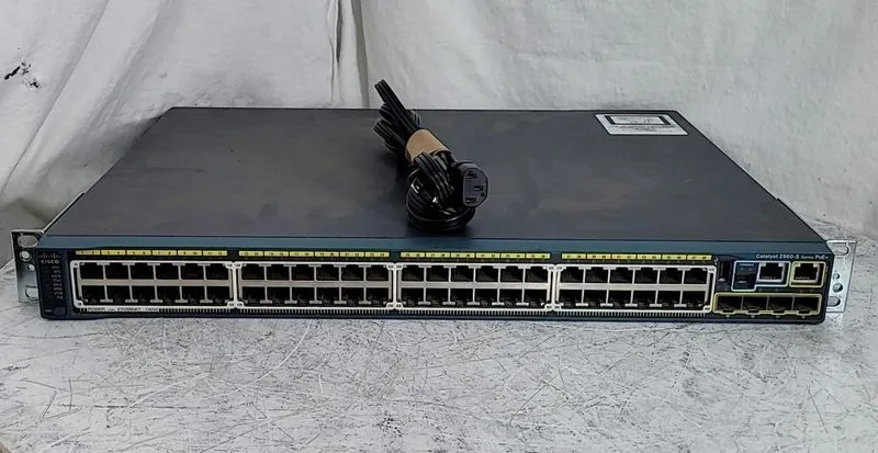 Коммутатор Cisco WS-C2960S-48FPS-L Catalyst 2960-S 48-Port PoE+ Network Switch