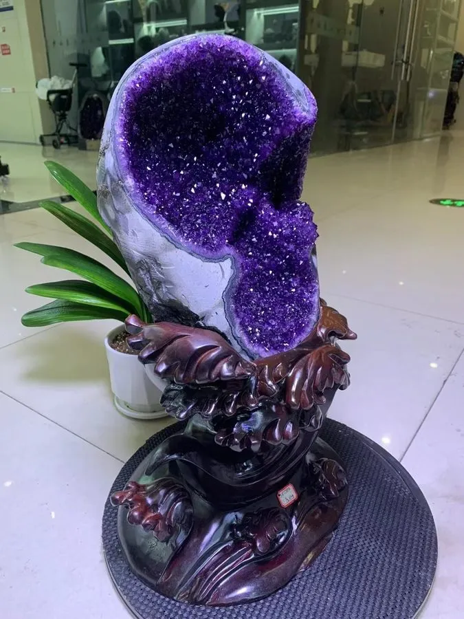 Лабораторный прибор 33.88LB TOP Natural Amethyst flower quartz carved crystal De