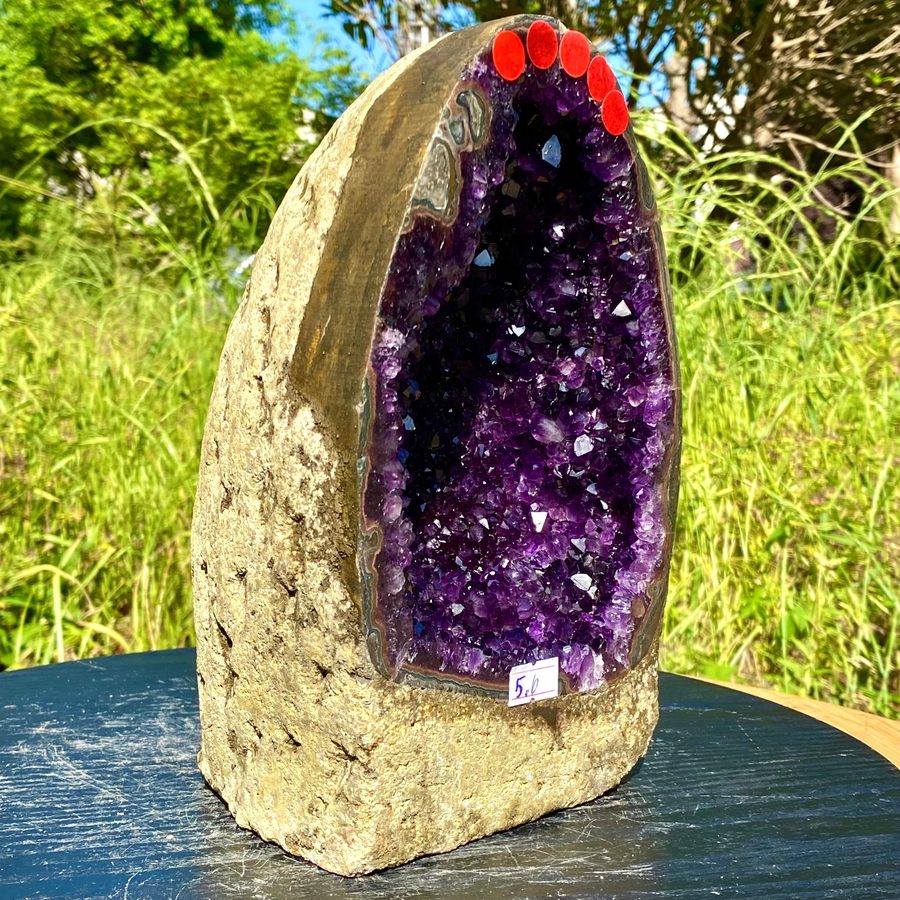 Лабораторный прибор 12.32LB Natural Amethyst Geode Quartz Crystal Cluster Cathed