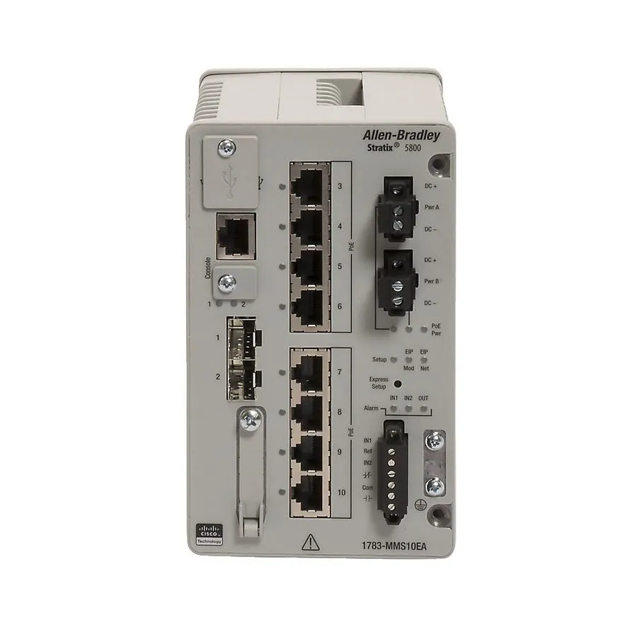 Коммутатор 2025 !!! Allen-Bradley 1783-MMS10 /B Stratix 5800 Ethernet Switch