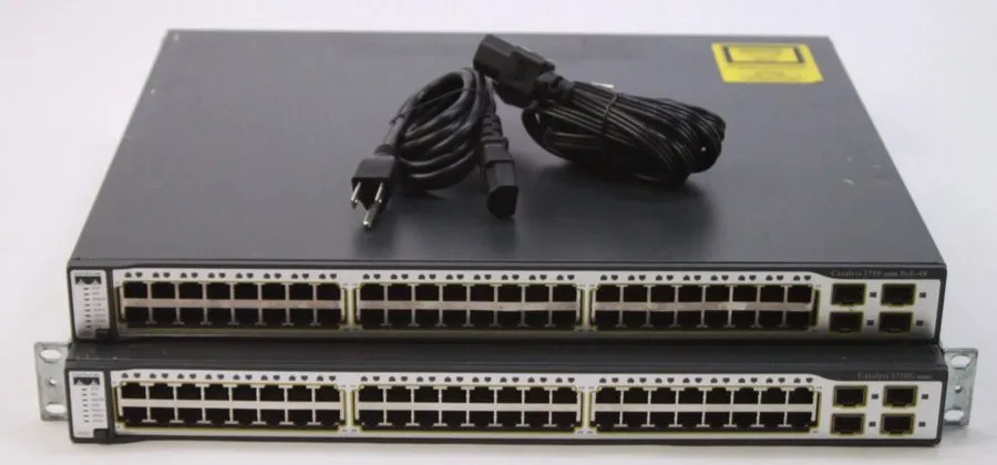 Коммутатор Cisco WS-C3750G-48PS-S & WS-C3750G-48TS Network Switches As Is