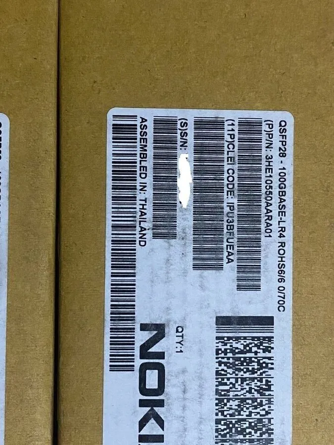 Трансивер NOKIA 3HE10550AARA01 QSFP-100G-LR4 QSFP28 100GBASE LR4