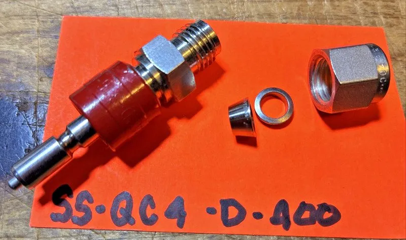 Трубопроводная арматура Swagelok SS-QC4-D-400 SS Instrumentation QC Stem with Va