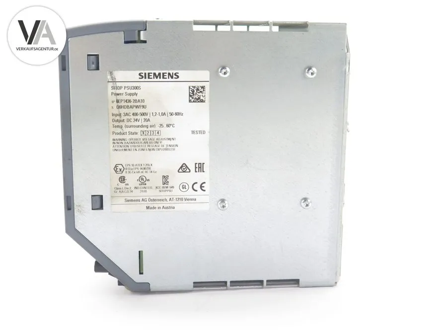 Блок питания SIEMENS 6EP1436-2BA10 POWER SUPPLY SITOP PSU300S