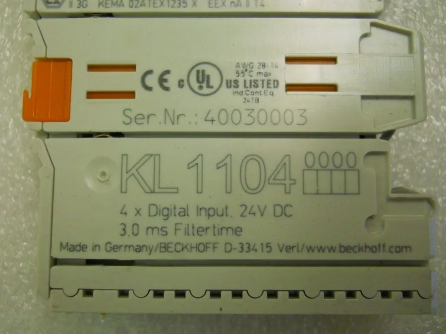 Модуль ввода-вывода LOT BECKHOFF KL1104 4X DIGITAL INPUT 24VDC
