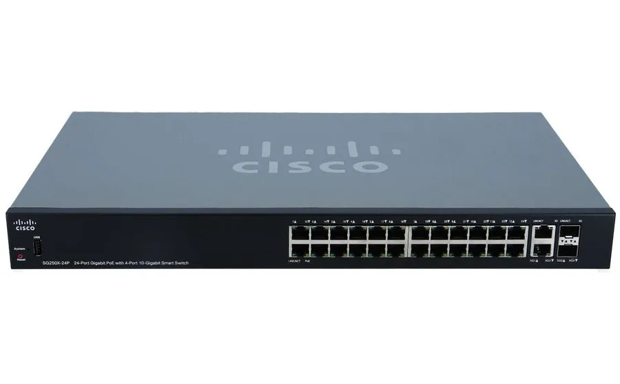 Коммутатор Cisco SG500X-24P-K9 24-Port Gigabit PoE 375W 4x10G Managed Ethernet S