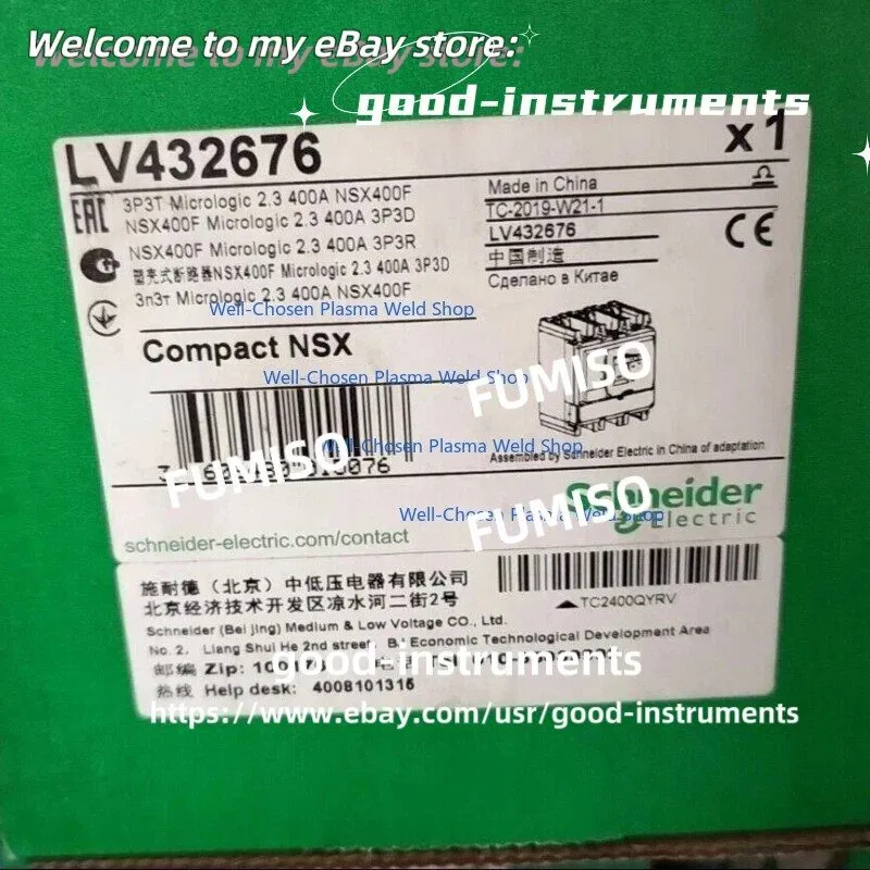 Электрооборудование Schneider Electric LV432676 Compact NSX400F Micrologic 2.3 4