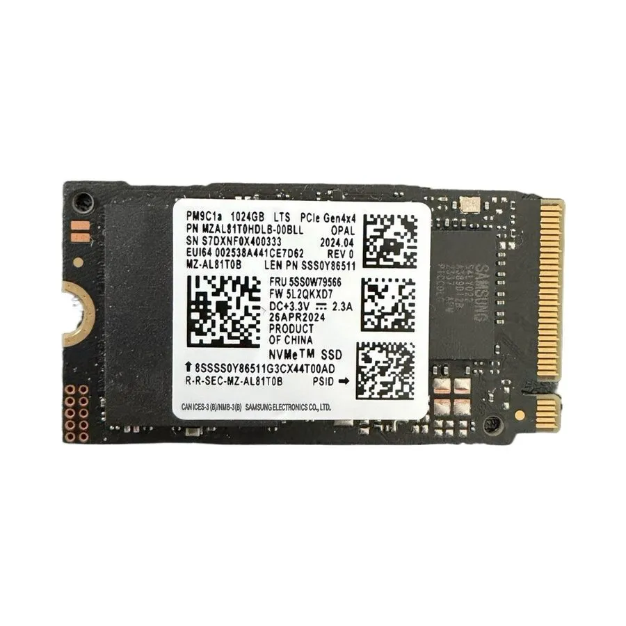 SSD-накопитель Samsung PM9C1a MZAL81T0HDLB 1024GB M.2 PCIe Gen4x4 NVMe OPAL Inte