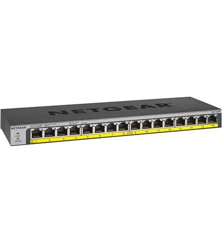 Коммутатор Netgear GS116PP-100NAS 16 Port PoE+ Gigabit Ethernet Unmanaged Switch