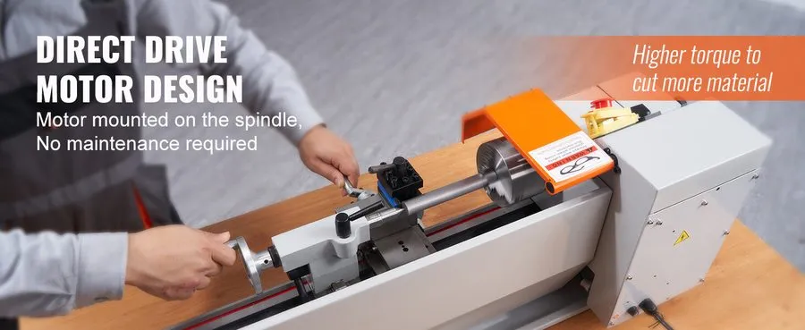 Оборудование ЧПУ Mini Metal Lathe 7''x16'' 150-2500 RPM Variable 800W Metalworki