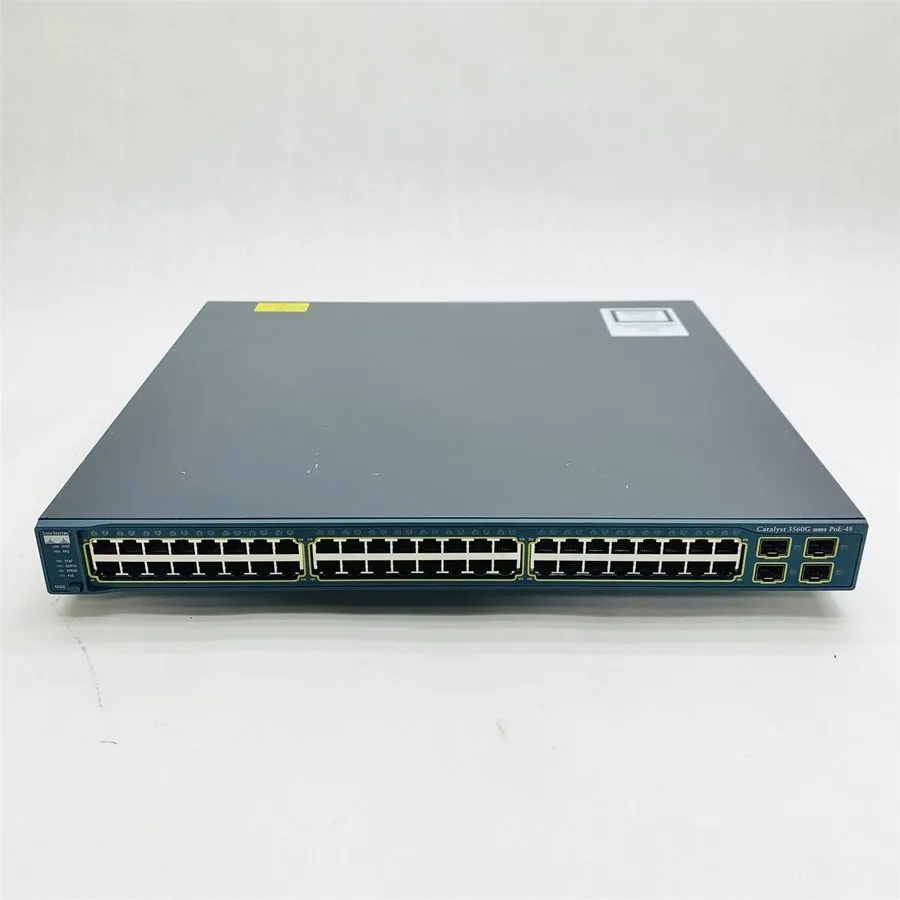 Коммутатор Cisco WS-C3560G-48PS-S 48-Port Gigabit PoE Managed Switch 4 SFP 1U Ra
