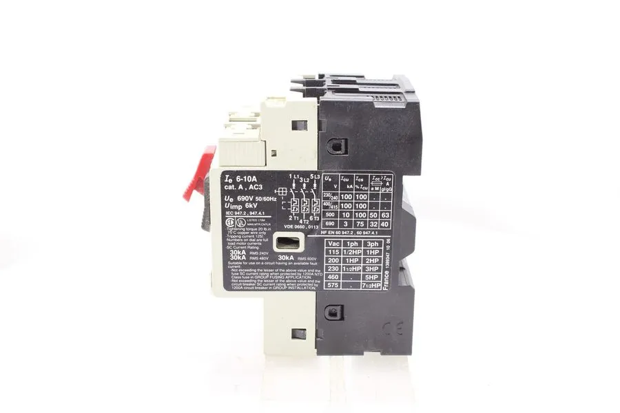 Автоматический выключатель TELEMECANIQUE 6-10 AMP MOTOR CIRCUIT BREAKER 3 POLE 6 — фото лота 2