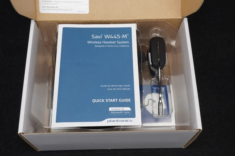 VoIP-шлюз Plantronics Savi 445 Wireless Headset System Model W445-M bundle