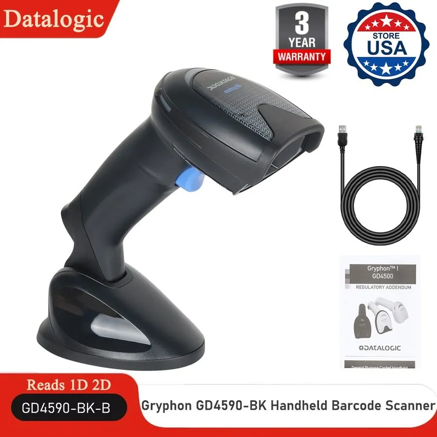 Сканер штрих-кода Datalogic Gryphon GD4590 Handheld USB Barcode Scanner 1D 2D Co