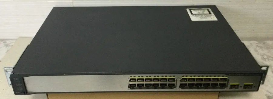 Коммутатор Cisco Catalyst WS-C3750V2-24PS-S 24 Port PoE Switch With Rackmounts