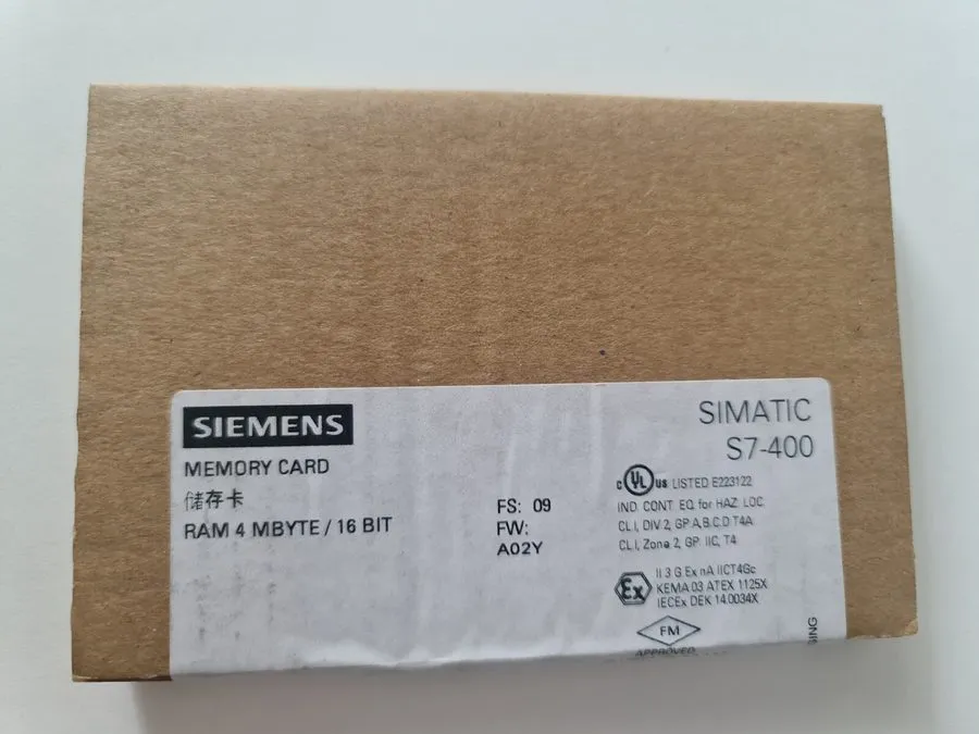 ПЛК Siemens 6ES7952-1AM00-0AA0 SIMATIC S7 MC952 Memory Card