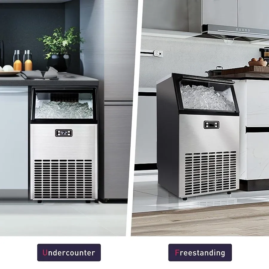 Льдогенератор Commercial Ice Maker Machine 100lbs/Daily Ice Production Under Cou — фото лота 2