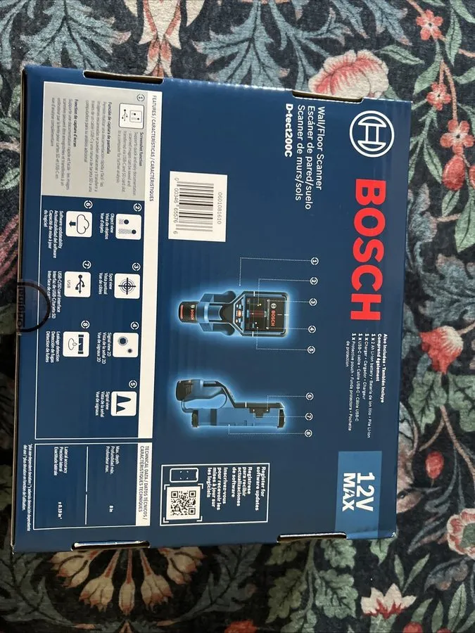Сканер стен Bosch D-TECT200C Wall and Floor Scanner 12V Max — фото лота 2