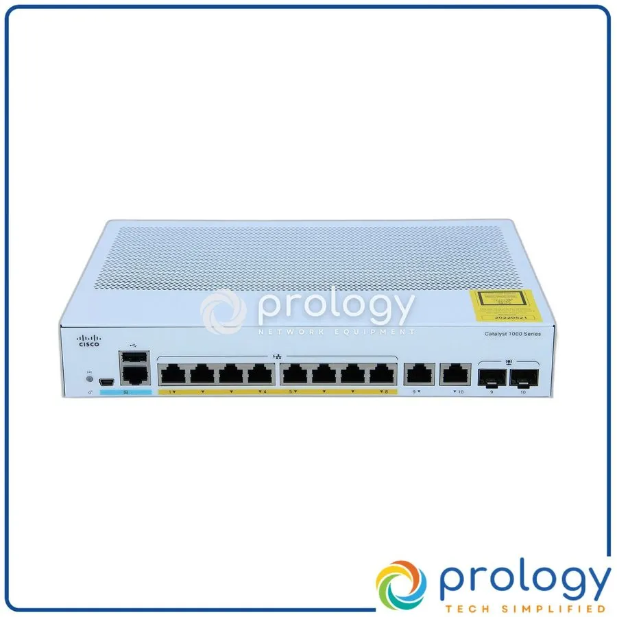 Коммутатор Cisco C1000-8P-E-2G-L 8 Ports PoE Ethernet Switch