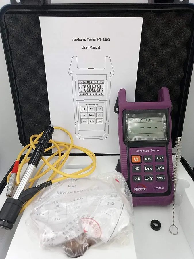 Твердомер HT1800 Portable Rebound Leeb Hardness Tester Meter Durometer — фото лота 1