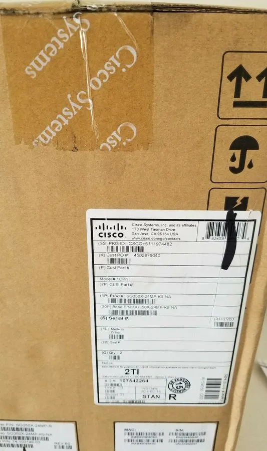 Коммутатор Cisco SG350X-24MP-K9-NA Switch